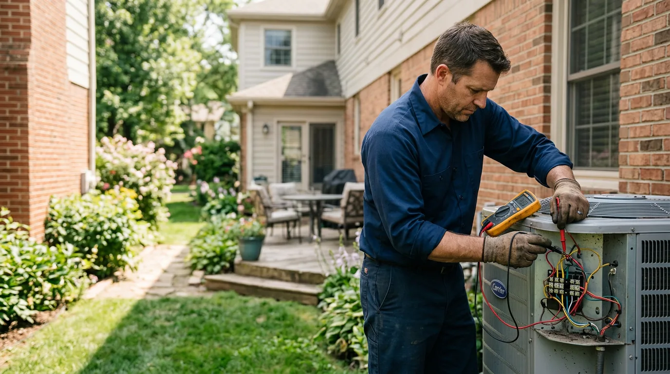 HVAC technician working near Washington, VA